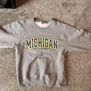 Gray Michigan Women's Sweater